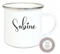 Preview: ♥ Becher Tasse Emaillebecher personalisiert Name Wunschname, Einschulung KITA Dankeschön, Muttertag, Vatertag Abschied, Jubiläum, Geschenk, von Lüttentüddel